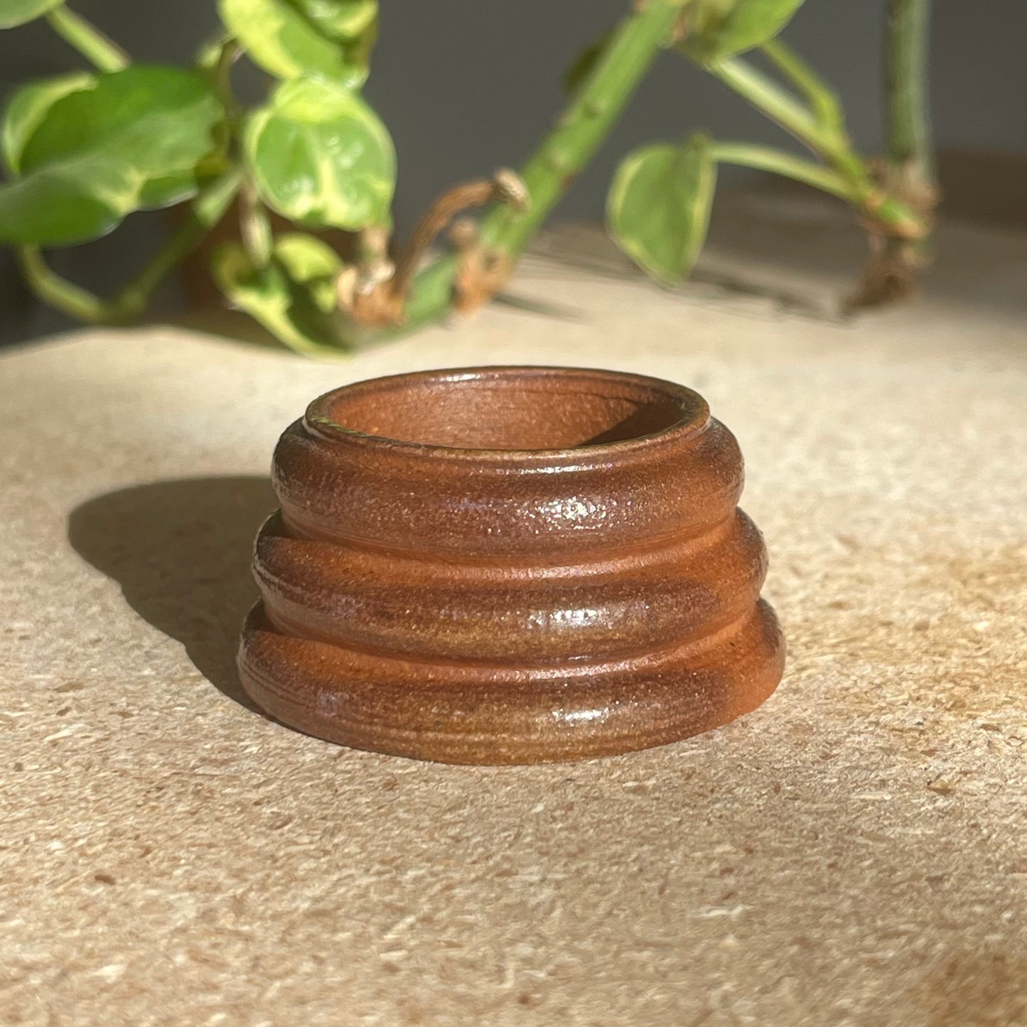 Wood Fired Candlestick Holder