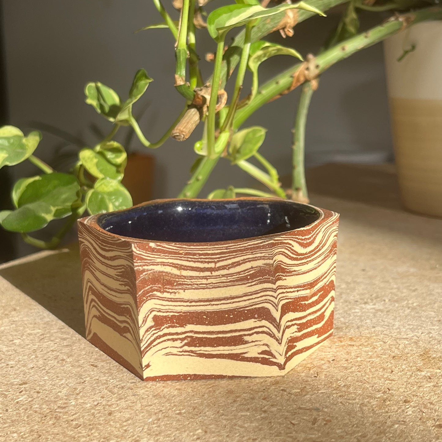 Small Faceted Planter