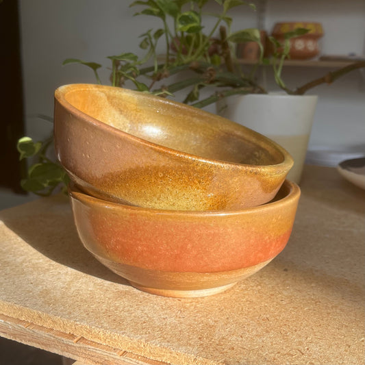 Pair of Wood Fired Bowls